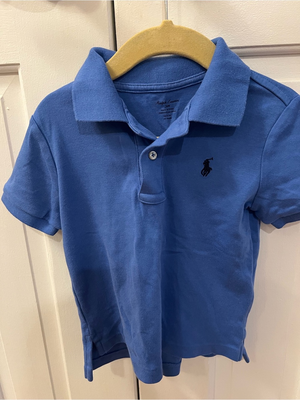 Ralph Lauren Boys Royal Blue Polo with Navy Pony size 24 months